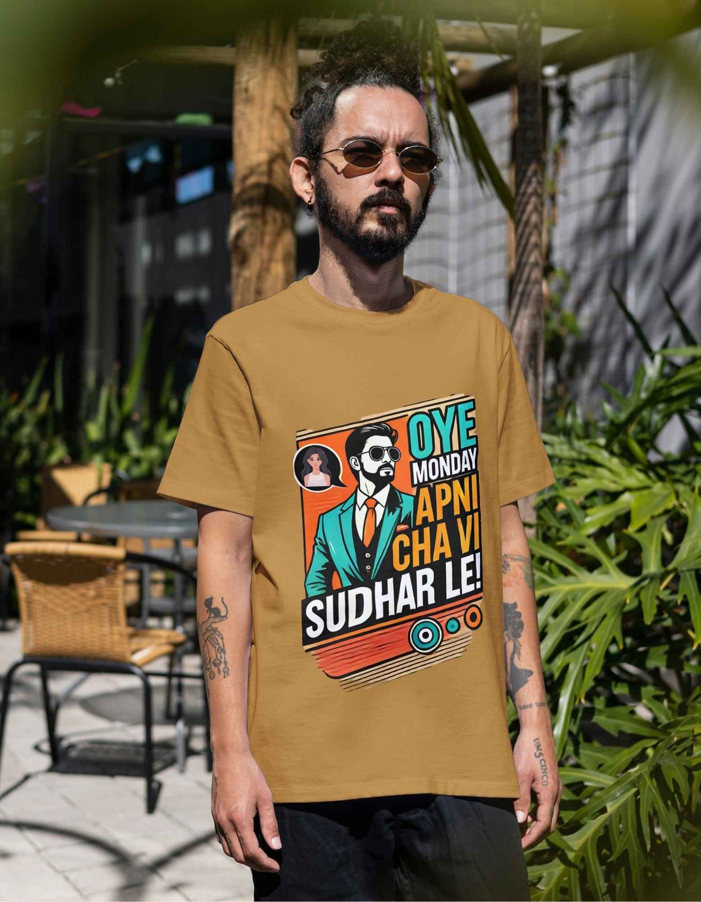 Beclassy Round Neck Pure Cotton T-shirt