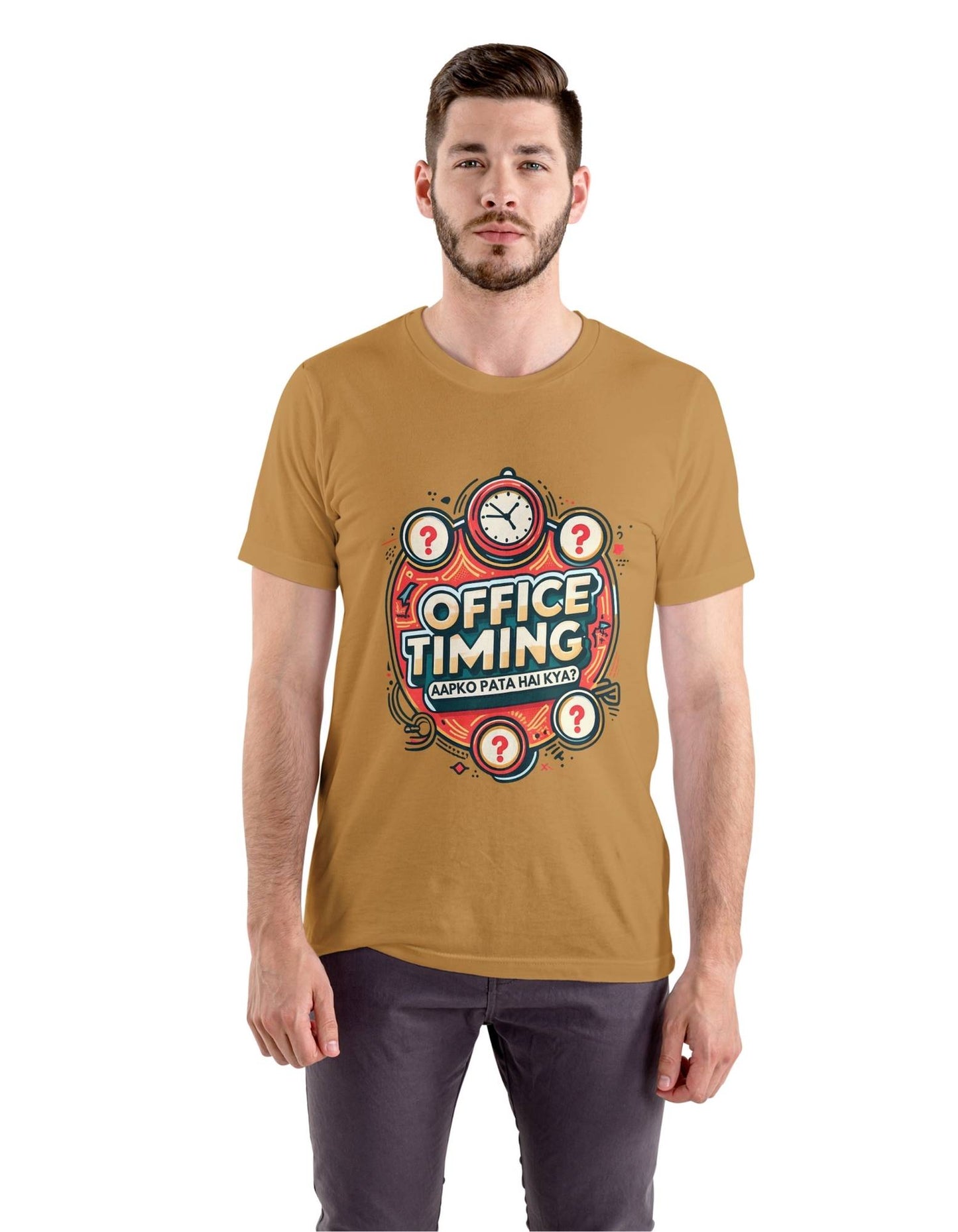 Beclassy Round Neck Pure Cotton T-shirt