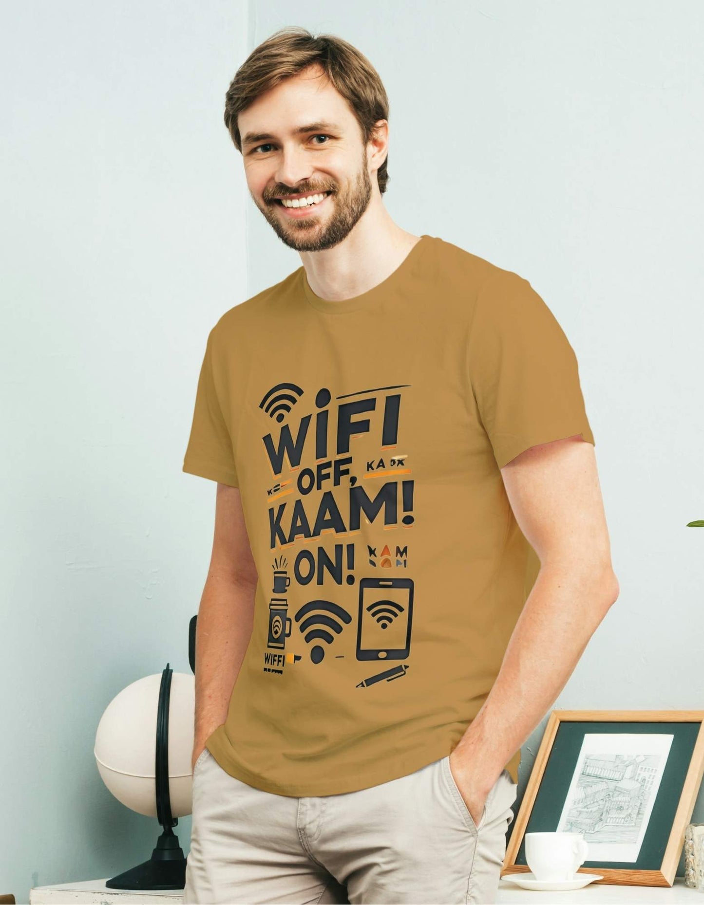 Beclassy Round Neck Pure Cotton T-shirt