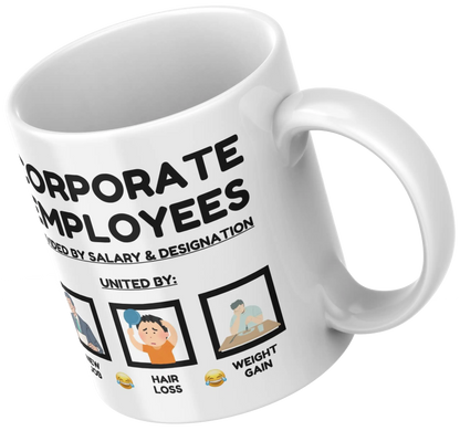 corporate employee meme customised coffee mug