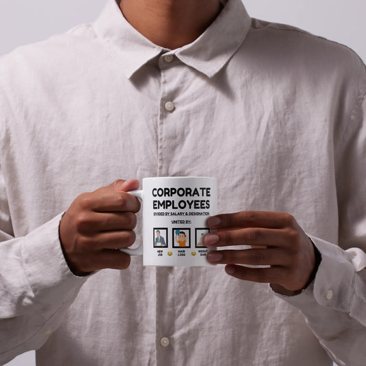 customised coffee mug for corporate employee