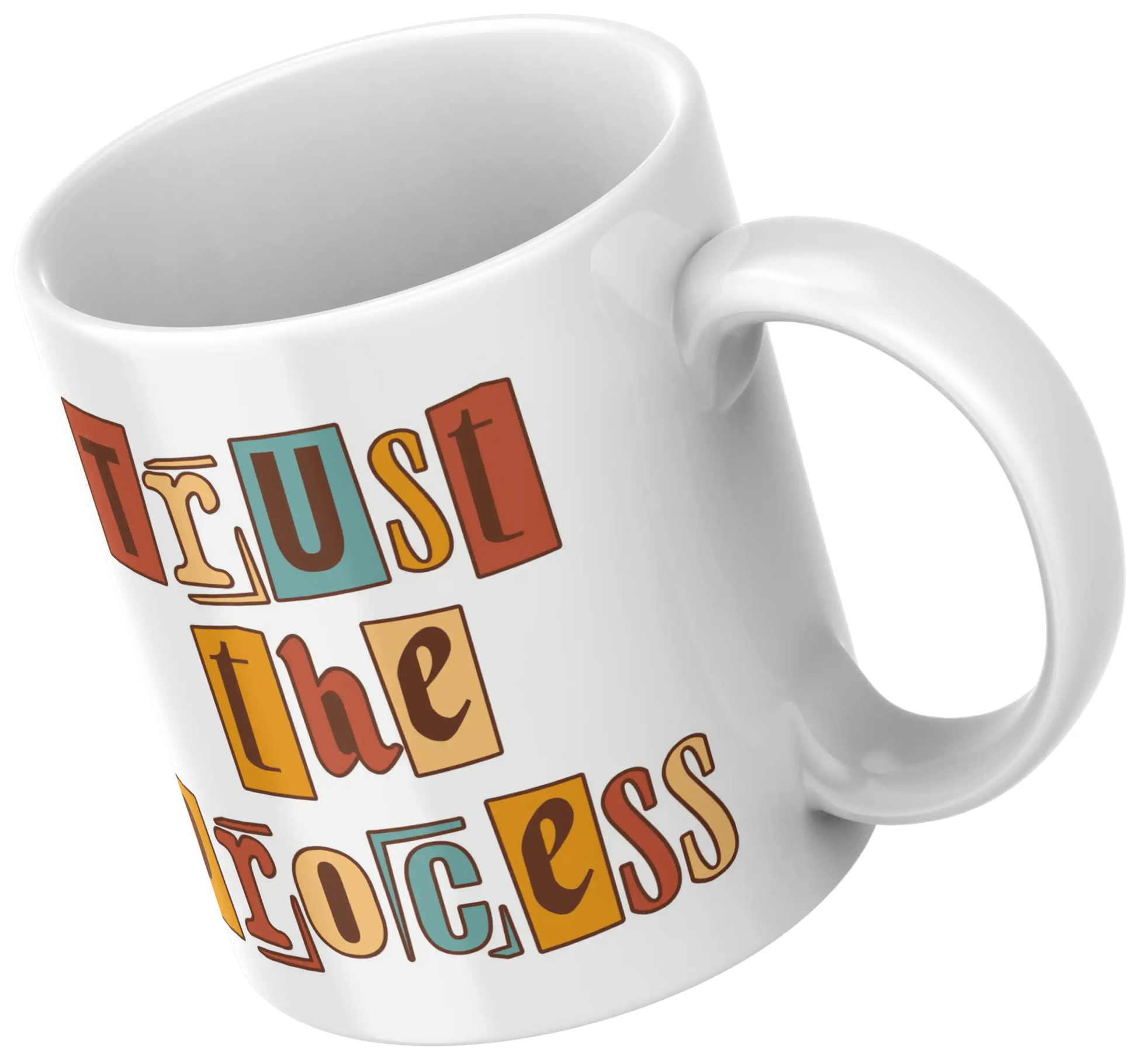 motivational print coffee mug