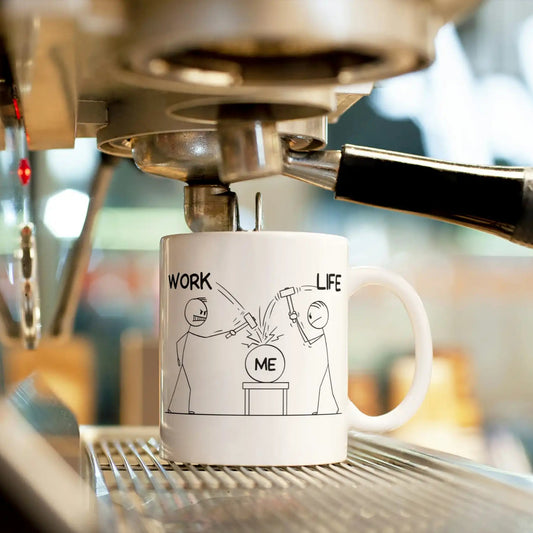 custom design print coffee mug under coffee machine